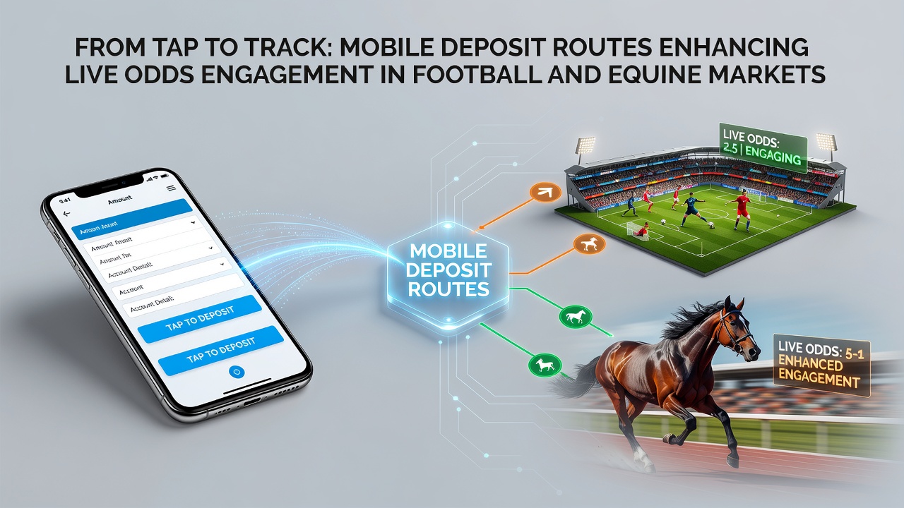 Smartphone screen displaying live horse racing odds with quick deposit confirmation
