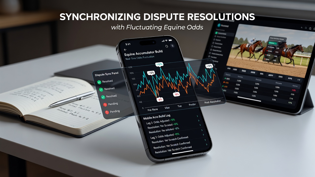 Dashboard view showing synchronized dispute logs for horse racing accumulators and table game sessions